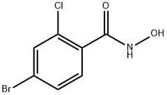 4-bromo-2-chloro-N-hydroxybenzamide 结构式