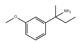 2-(3-methoxyphenyl)butan-2-amine 结构式