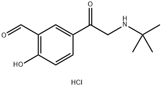 5-叔丁胺乙酰基-2-羟基苯甲醛 结构式