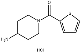 (4-氨基哌啶-1-基)(噻吩-2-基)甲酮盐酸盐 结构式