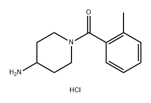 (4-氨基哌啶-1-基)(邻甲苯基)甲酮盐酸盐 结构式