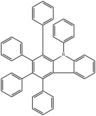 1,2,3,4,9-pentaphenyl-9H-carbazole 结构式