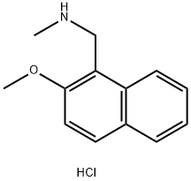 (2-methoxynaphthalen-1-yl)methyl](methyl)amine
hydrochloride 结构式