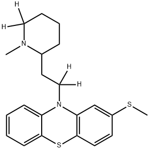 Thioridazine hydrochloride salt 结构式