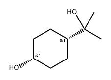 cis-4-Hydroxy-α,α-dimethylcyclohexanemethanol 结构式