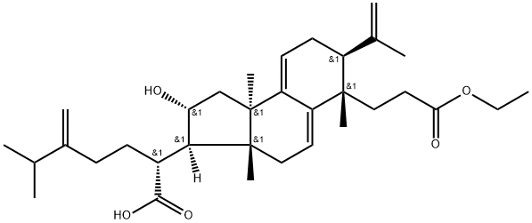 Poricoic acid AE 结构式