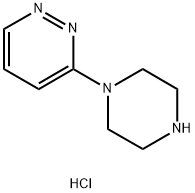 Pyridazine, 3-(1-piperazinyl)-, hydrochloride (1:4) 结构式