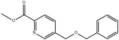 5-(苄氧基甲基)吡啶-2-甲酸甲酯 结构式