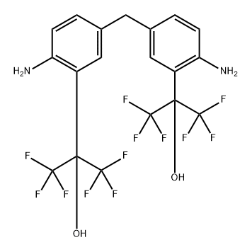 Benzenemethanol, 3,3'-methylenebis[6-amino-α,α-bis(trifluoromethyl)- 结构式