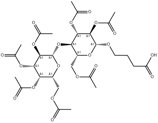 丁酸觅糖苷 结构式