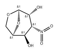 .beta.-D-Gulopyranose, 1,6-anhydro-3-deoxy-3-nitro- 结构式