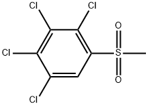 1,2,3,4-Tetrachloro-5-(methylsulfonyl)benzene 结构式