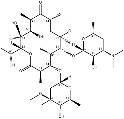 (14R)-14-Hydroxy Clarithromycin 结构式