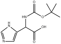 1H-Imidazole-5-acetic acid, α-[[(1,1-dimethylethoxy)carbonyl]amino]- 结构式