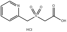 2-[(吡啶-2-基)甲磺酰基]乙酸盐酸盐 结构式
