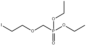 ((2-碘乙氧基)甲基)膦酸二乙酯 结构式