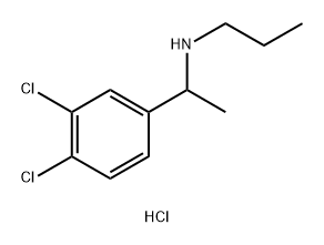 1-(3,4-二氯苯基)乙基](丙基)胺盐酸 结构式