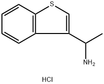 1-(苯并[B]噻吩-3-基)乙胺盐酸盐 结构式