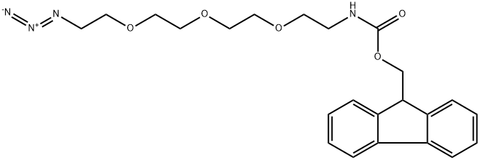 13-AZIDO-5,8,11-TRIOXA-2-AZATRIDECANOIC ACID 9H-FLUORO-9-YL METHYL ESTER 结构式