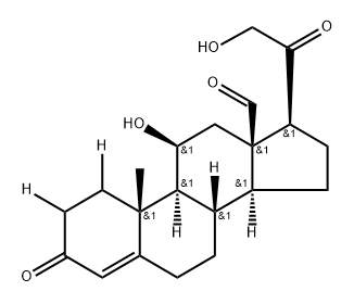 Aldosterone-1,2-3H 结构式