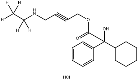 N-DESETHYL OXYBUTYNIN-D5 HCL 结构式