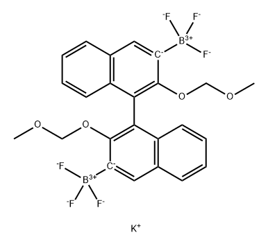 3,3'-双-(三氟硼酸钾)-2,2'-双(甲氧基甲氧基)-1,1'-联萘 结构式