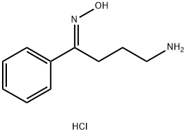 N-(4-amino-1-phenylbutylidene)hydroxylamine hydrochloride 结构式