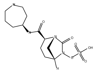 (2S,5R)-N-azocan-5-yl-7-oxo-6-(sulfooxy)-1,6-diazabicyclo[3.2.1]octane-2-carboxamide 结构式