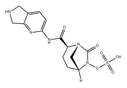 (2S,5R),-N-(6,7-DIHYDRO-5H-PYRROLO[3,4-B]PYRIDIN-2-YL)-7-OXO-6-(SULFOOXY)-1,6-DIAZABICYCLO[3.2.1]OCT 结构式