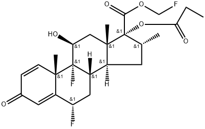 氟替卡松丙酸酯杂质3 结构式