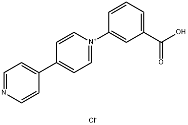 1-(3-carboxyphenyl)-[4,4'-bipyridin]-1-ium chloride 结构式