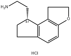 (R)-2-(2,6,7,8-四氢-1H-茚并[5,4-B]呋喃-8-基)乙胺盐酸盐 结构式