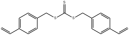 双[(4-乙烯基苯基)甲基]碳酸三硫代酯 结构式