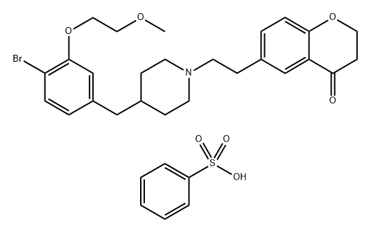 化合物 DSP-1053 BENZENESULFONATE 结构式