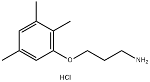 1-(3-Aminopropoxy)-2,3,5-trimethylbenzene Hydrochloride 结构式