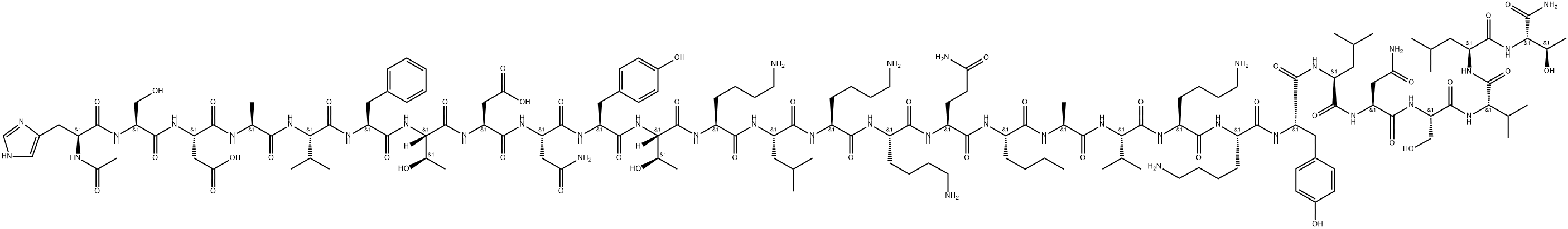 vasoactive intestinal peptide, Ac-(Lys(12,14)-Nle(17)-Val(26)-Thr(28))- 结构式