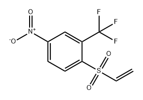 1-(ethenesulfonyl)-4-nitro-2-(trifluoromethyl)benz
ene 结构式