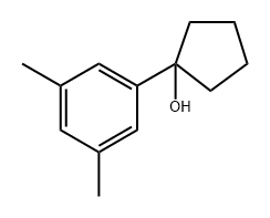 1-(3,5-二甲基苯基)环戊醇 结构式