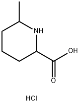 6-甲基哌啶-2-羧酸盐酸盐 结构式