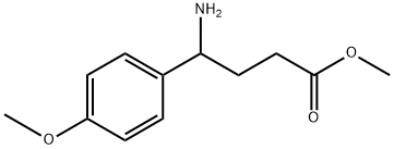 4-氨基-4-(4-甲氧基苯基)丁酸甲酯 结构式