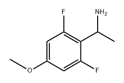 1-(2,6-二氟-4-甲氧基苯基)乙-1-胺 结构式