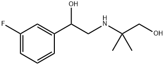 2-{[2-(3-fluorophenyl)-2-hydroxyethyl]amino}-2-methylpropan-1-ol 结构式