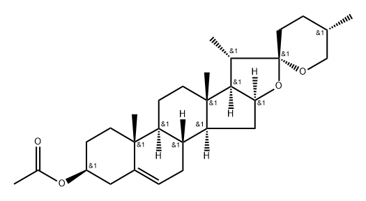 Neodiosgenin(3beta,25S) acetate 结构式