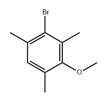 2-溴-4-甲氧基-1,3,5-三甲苯 结构式