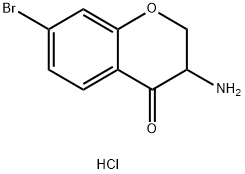 3-Amino-7-bromochroman-4-one hydrochloride 结构式
