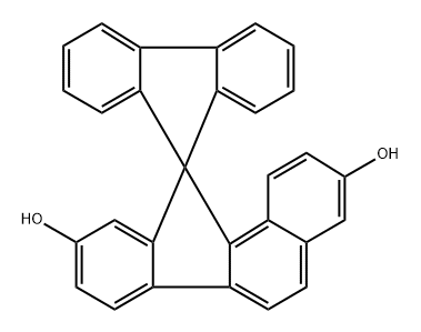 Spiro[11H-benzo[a]fluorene-11,9'-[9H]fluorene]-3,9-diol 结构式