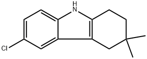 6-chloro-3,3-dimethyl-2,3,4,9-tetrahydro-1H-carbazole 结构式