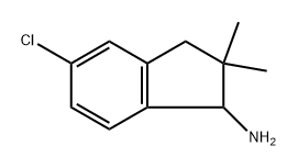 5-chloro-2,2-dimethyl-2,3-dihydro-1H-inden-1-amine 结构式