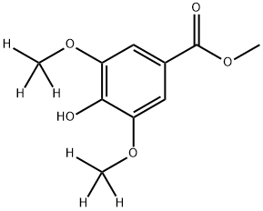 4-Hydroxy-3,5-di(methoxy-d3)-benzoic acid methyl ester 结构式