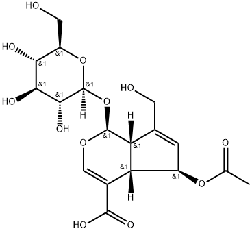 6-O-乙酰鸡屎藤次苷 结构式